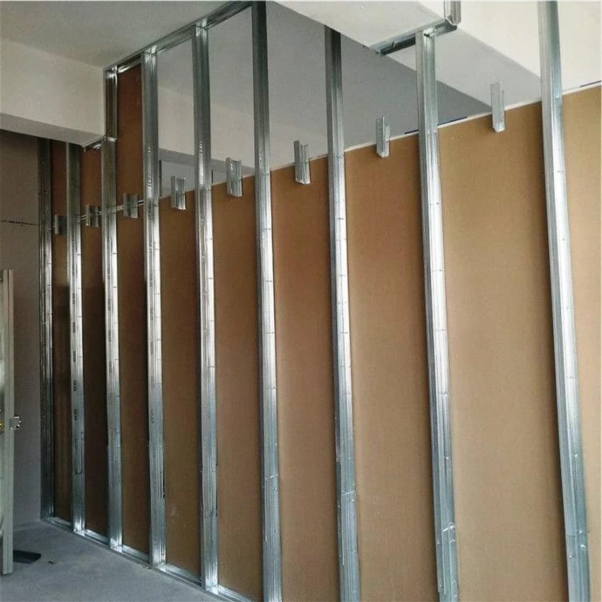 Galvanized Iron Fiber Cement Drywall Partition, For Commercial