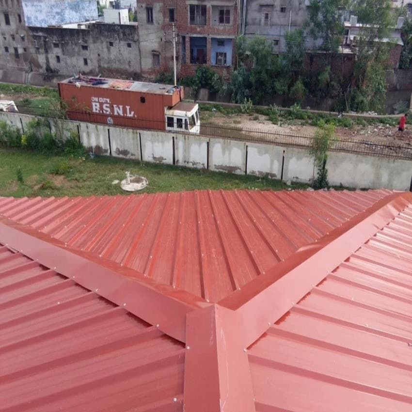 Metal Blue Cladding Roofing Sheet, Thickness: .05mm,0.6mm, Sheet Thickness: .05mm,0.60mm
