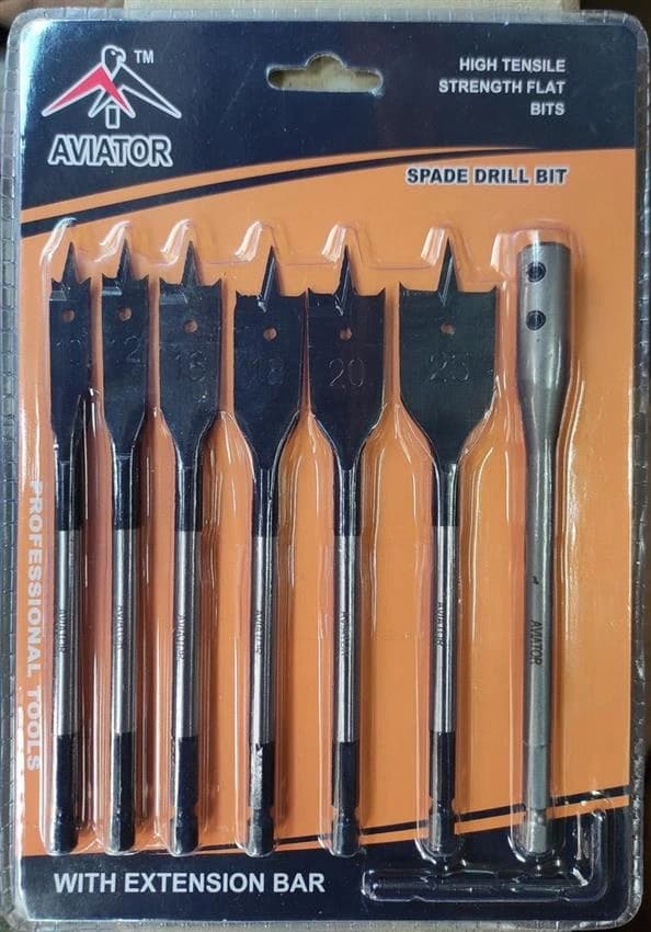 Wood Flat Bit Set