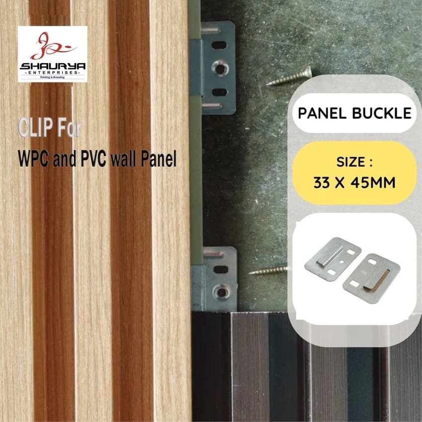 PVC Wall Panel Cladding Clips for Fitting Clips WPC Charcoal Louver CR Stainless Steel GI