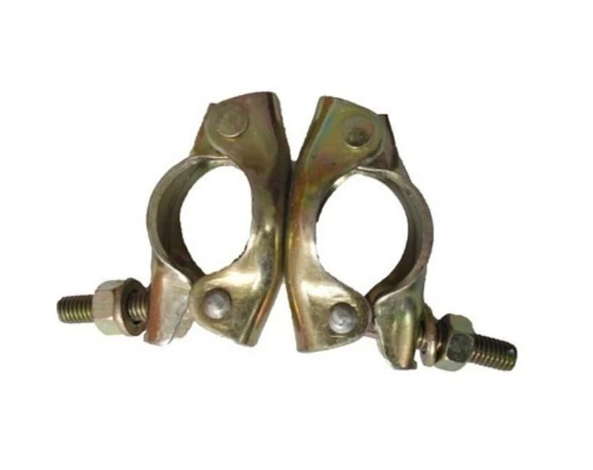 Mild Steel Round Scaffolding Swivel Clamp, Golden