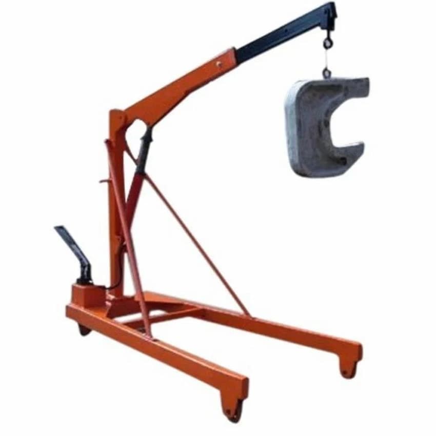 Red Electric Hydraulic Floor Crane, Max Height: 20-40 feet, Capacity: 5-10 ton
