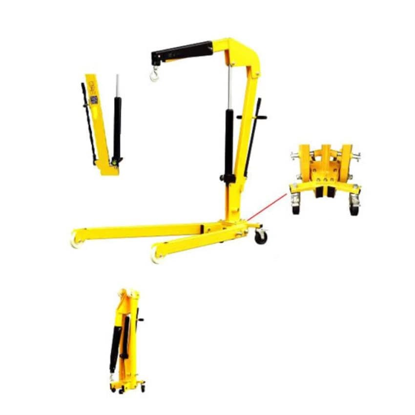 Yellow Fordable Shop Crane