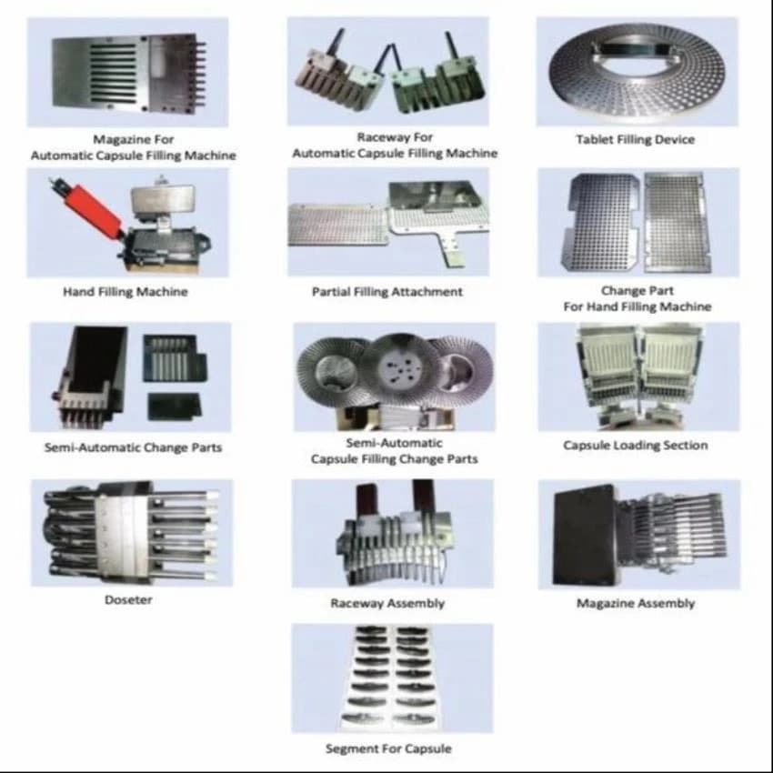 Stainless Steel Change Parts For Capsule Filling Machines