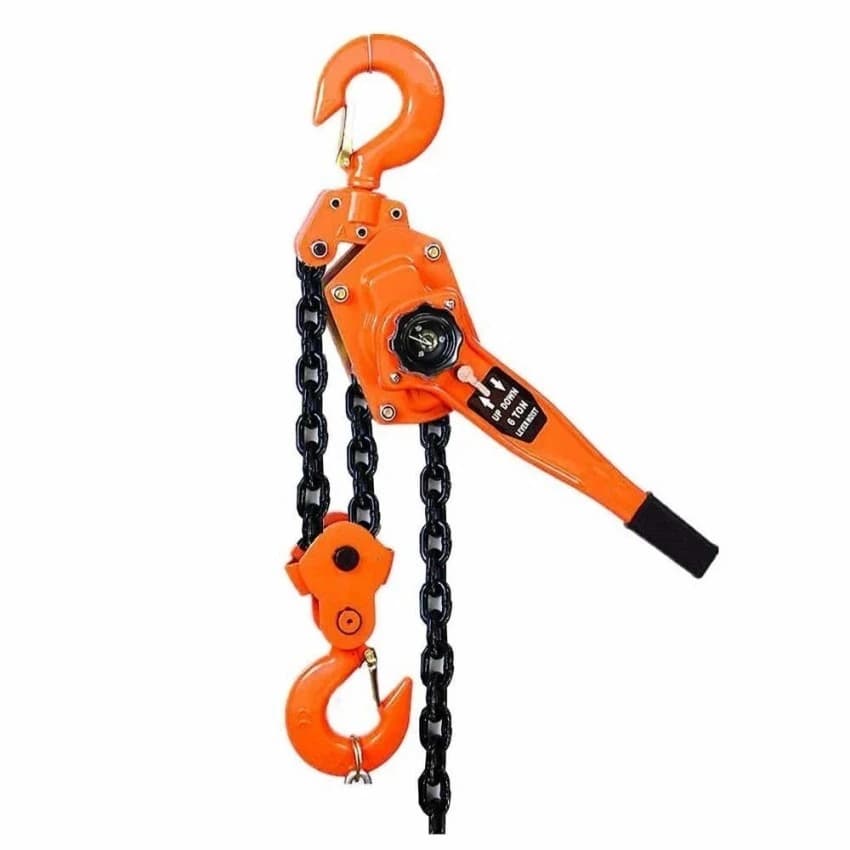 Manual Trolley Inder Ratchet Lever Chain Hoist, Load Capacity: 1 Ton