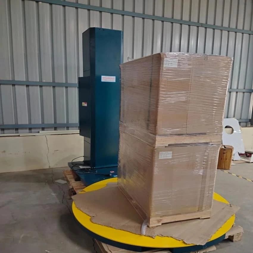 Automatic Pallet Stretch Wrapping Machine