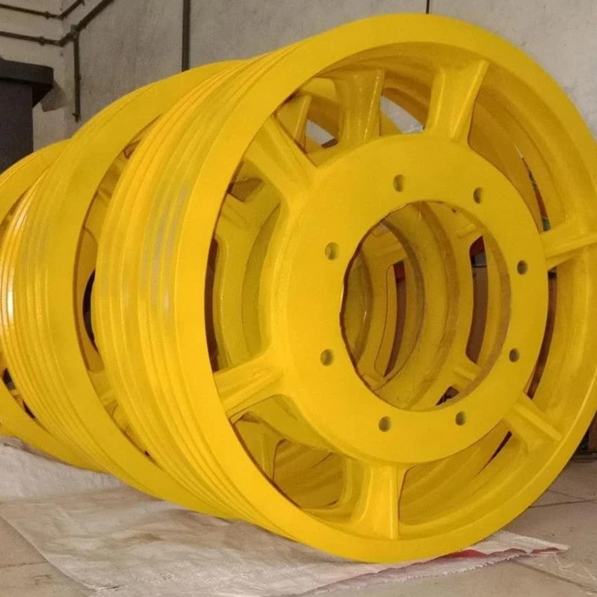 Elevator main shiv rope pull Machin Man Pullye, For Lifting Platform, Capacity: 1 ton