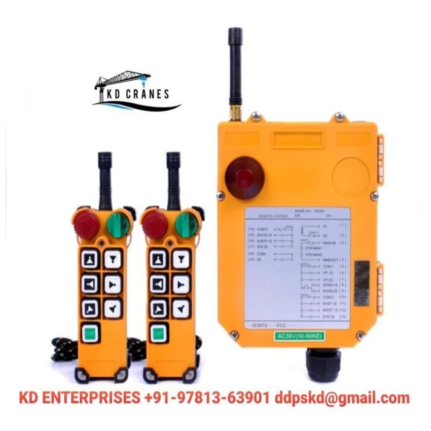 PVC Over Head Cranes Wireless Radio Remote Control Systems 6d, For Material Handling