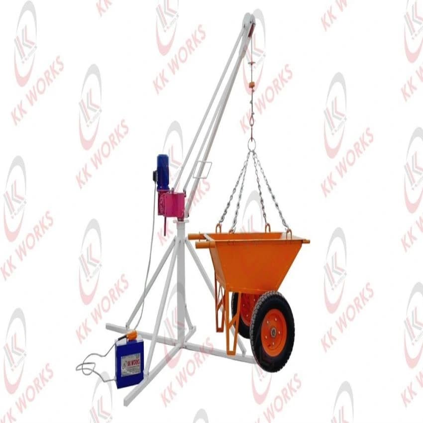30 meters Without Trolley Monkey Lift Machine, For Construction, Capacity: 0-1 ton