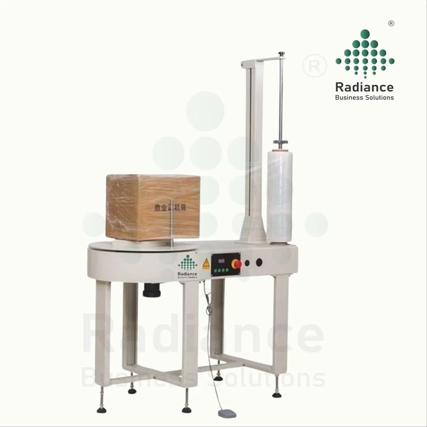 Mild Steel RADIANCE Pneumatic Stretch Wrapping Machine, Automation Grade: Semi-Automatic