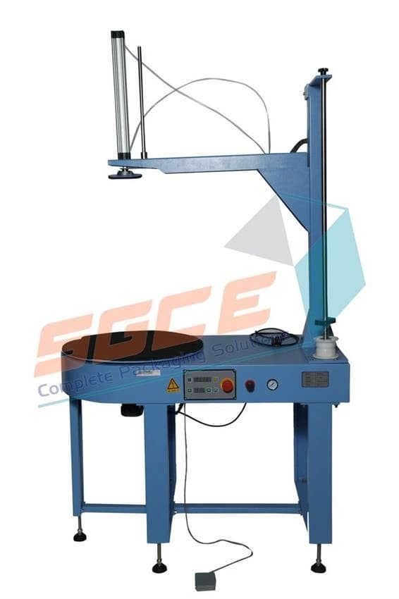 Mild Steel DBC-800S PNEUMATIC STRETCH WRAPPING MACHINE, Packaging Type: Wooden Box, Automation Grade: Semi-Automatic