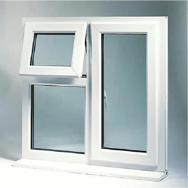 aluminum partition window white