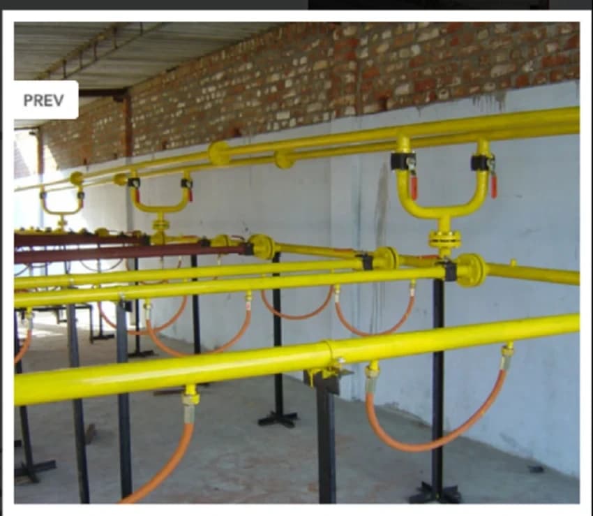 Yellow Gas Manifolds