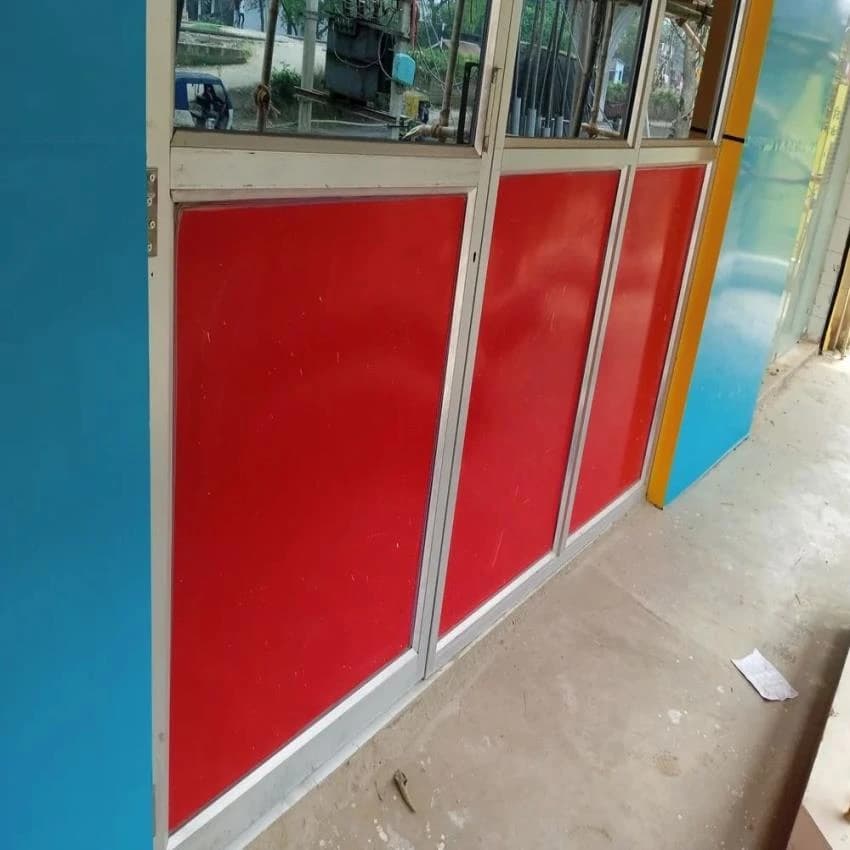 Aluminum partition and door, For Commercial, Type Of Door: Sliding