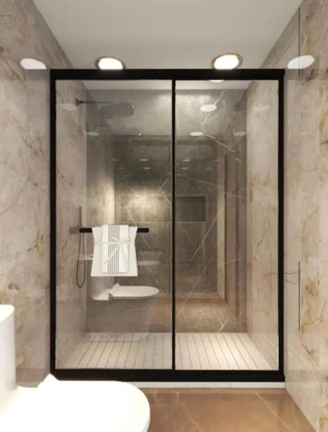 Black Aluminium Slim Sliding Door, For Home, Exterior