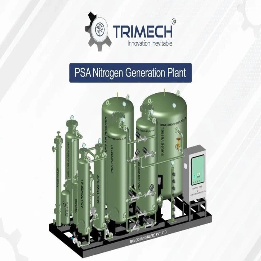 Nitrogen Generator Plant, Capacity: 5nm3 To 1000 Nm3nitrogen