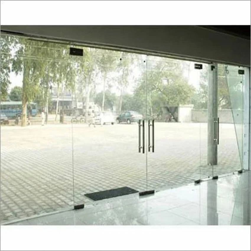 Sliding Toughened Glass Door, For Office, Thickness: 10 mm