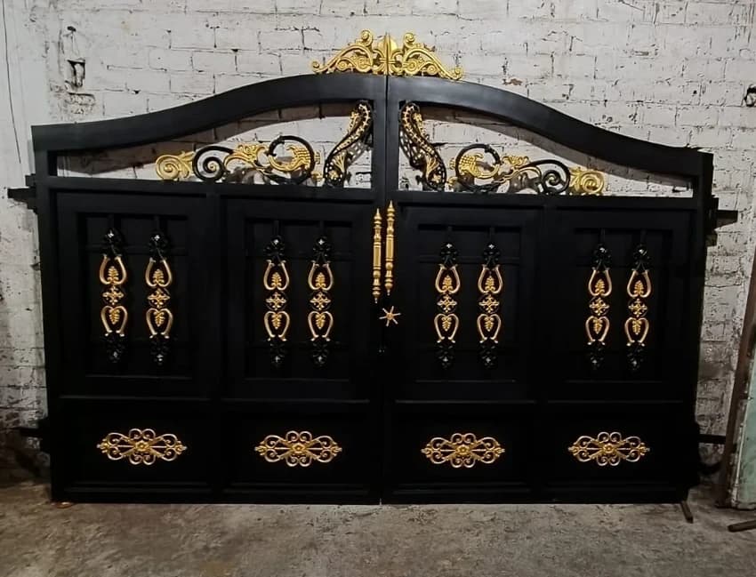 Mild Steel (MS) Antique Wrought Iron Gates, For Home