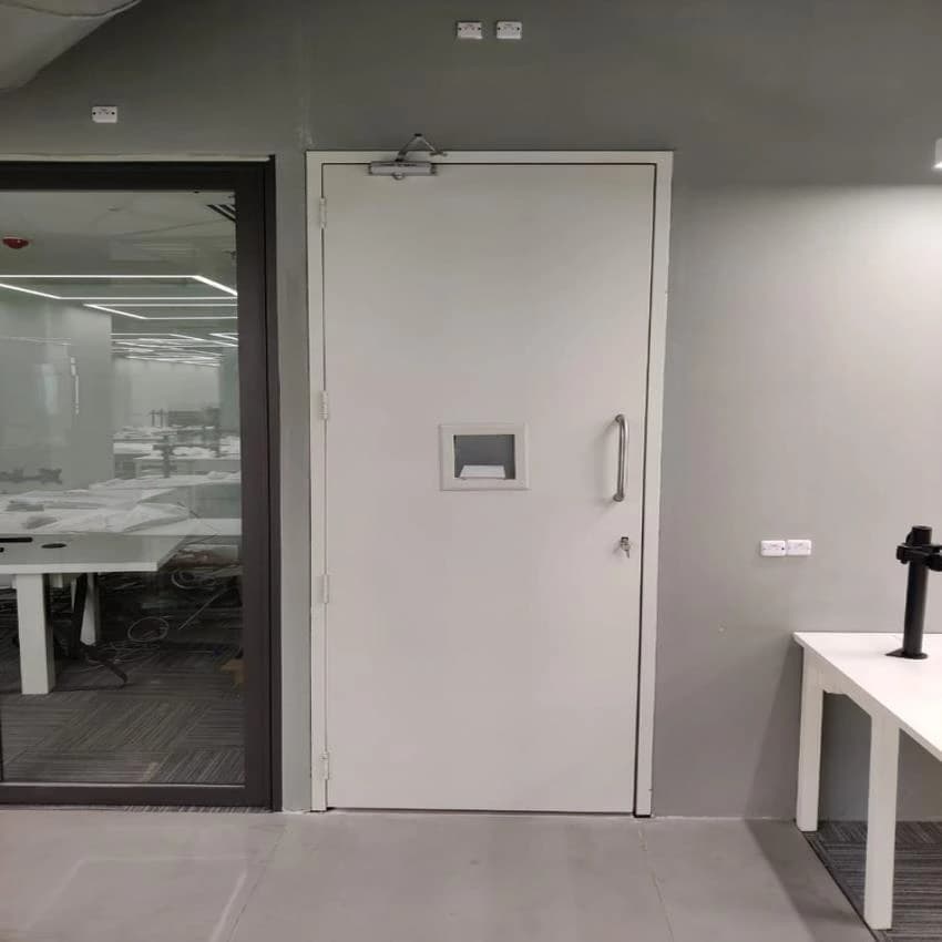 Iron Powder Coated Mild Steel Door, For Commercial, Thickness: Coustomised