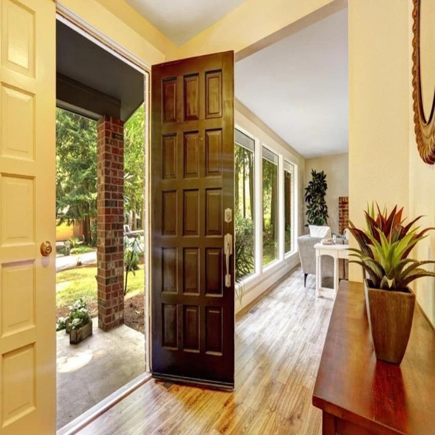 Exterior and Interior Wood Laminated Decorative Doors, Wooden