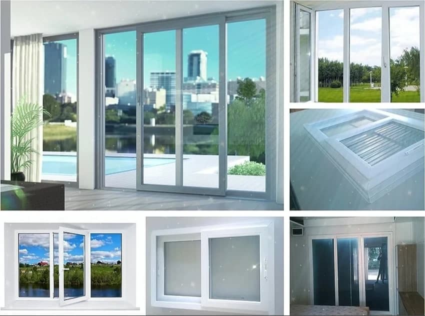 White Upvc Partition Window, 65mm