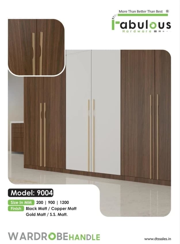 Wardrobe Handle, For Door Fitting, Finish Type: ALUMINIUM