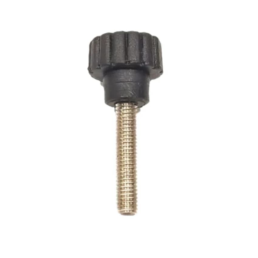 Nylon Round Knob, M12 Internal Thread, Black