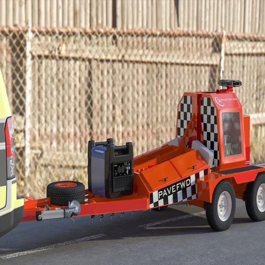 Mild Steel Pavetesting Trailer Mounted Falling Weight Deflectometer, Automation Grade: Automatic