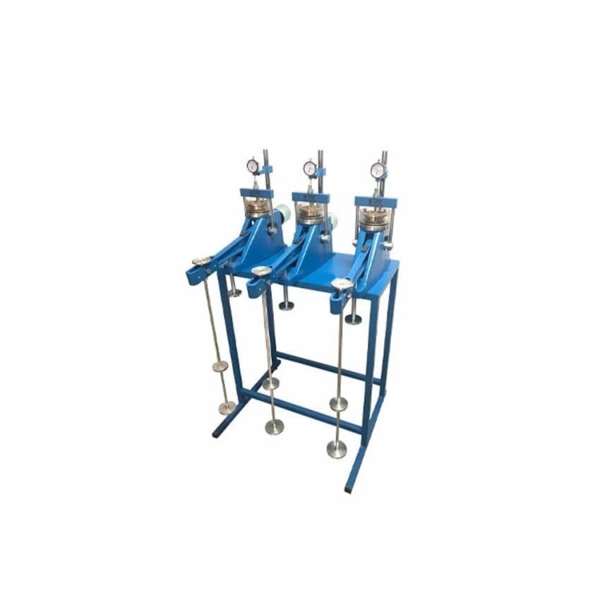 Powder Coated Black Three Gang Consolidation Test Apparatus Three Gang, 100kg, Automation Grade: Manual