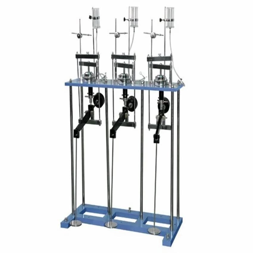 Blue Three Gang Consolidation Test Apparatus