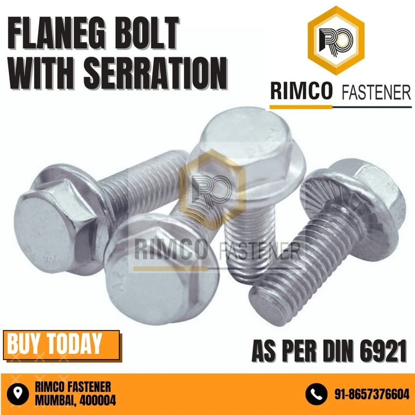 Serrated Flange Bolts Grade 8.8