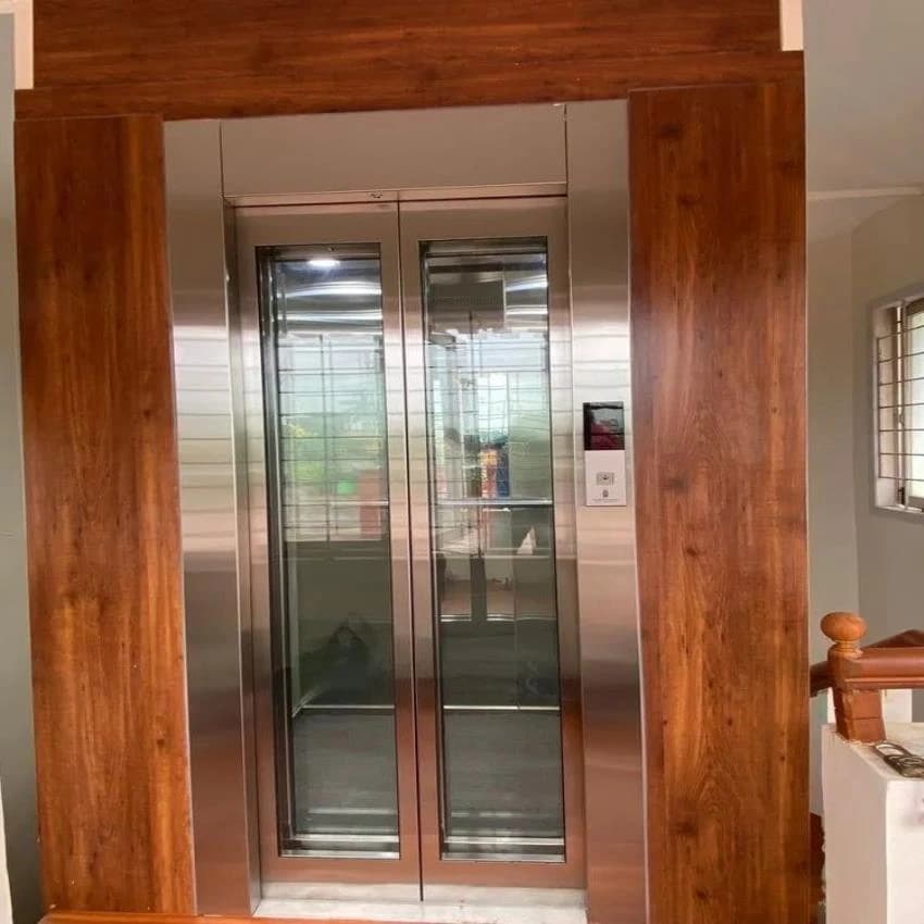 ASCO Office Glass Passenger Elevator, With Machine Room, Maximum Speed: 1 Min/S