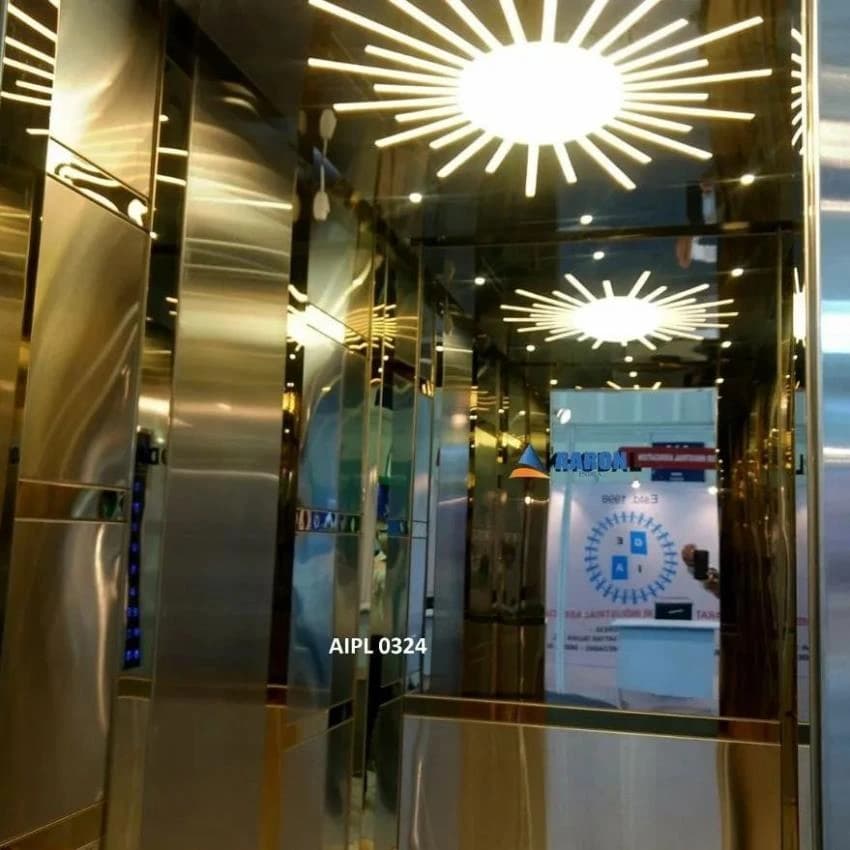 Metal Finish Stainless Steel Elevator Cabin, For Residential Elevators, Model Name/Number: Mrl Ss 304 Lift Auto