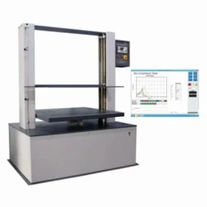 Box Compression Tester Computerised, For Peak Hold Facility, Capacity: 500 Kgf 1000 Lbf 5kn