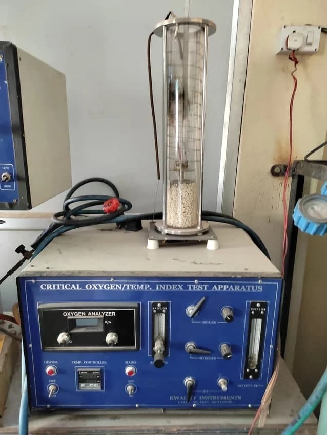 Critical Oxygen/ Temp Index Test Apparatus