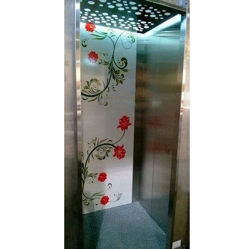 Shivangi Metal Finish Stainless Steel Passenger Lift Cabin Design, For Residential Elevators
