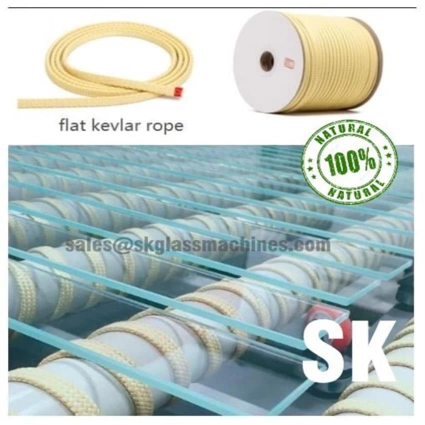 Bare Copper Square High Temperature Glass Kevlar Rope For Glass Tempering Furnace