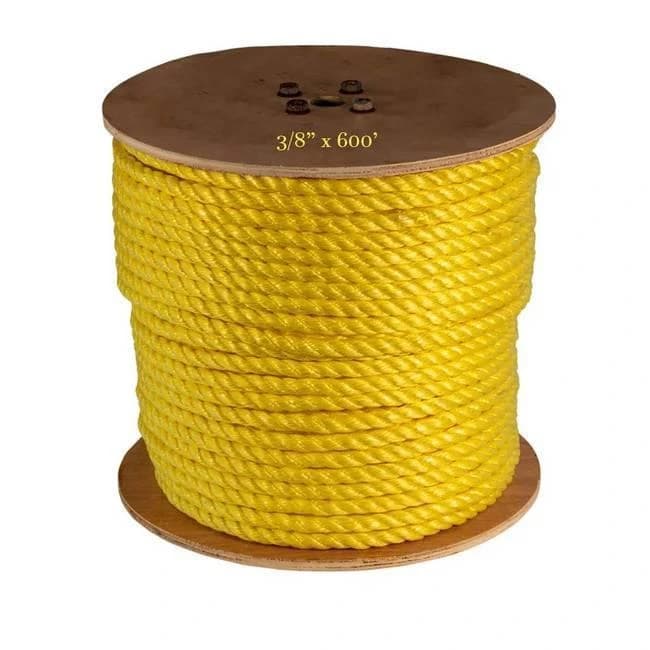 3/8" x 600' 3-Strand Polypropylene Rope
