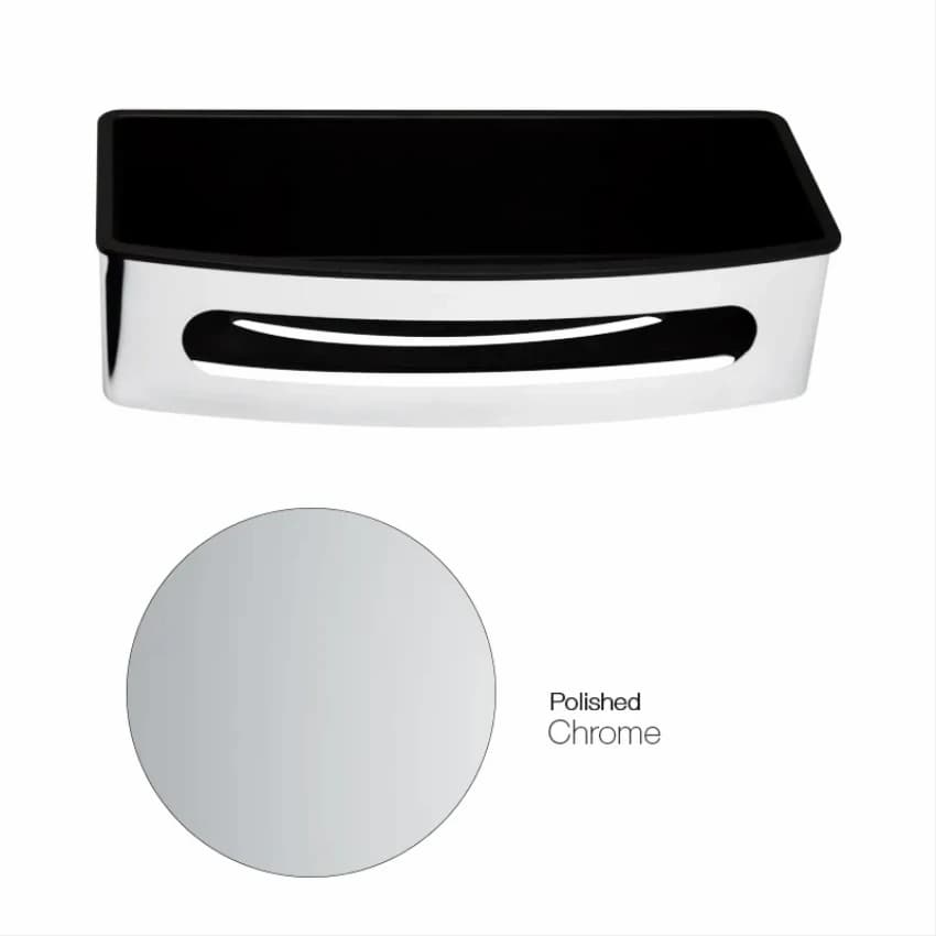 Grey Stainless Steel 304 Basket straight with Black lnner, Stainless Steel Polished