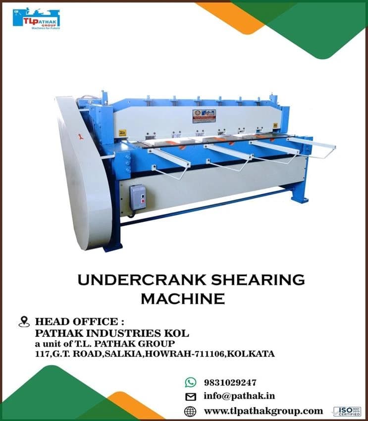 Electric Under Crank Shearing Machine, 440-415 V