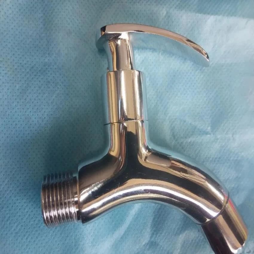 Long Body Brass Bib Cock, For Water, Number Of Handles: Single Handle
