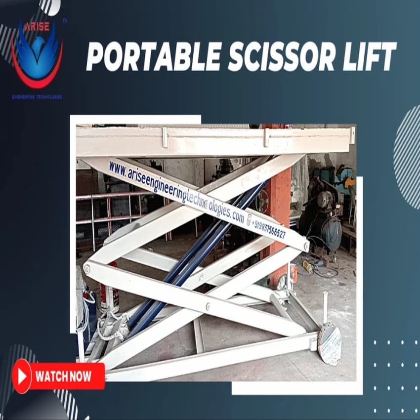 AET-MHSL-3.0-4800 Portable Scissor Lift, Working Height: 20 feet, Capacity: 2-3 ton