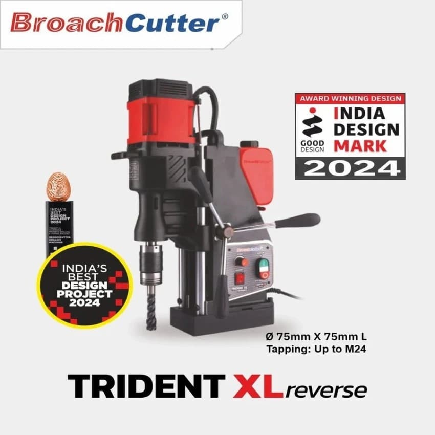 MS / SS Trident XL Reverse Magnetic Tapping Machine, Number Of Shaft: 1