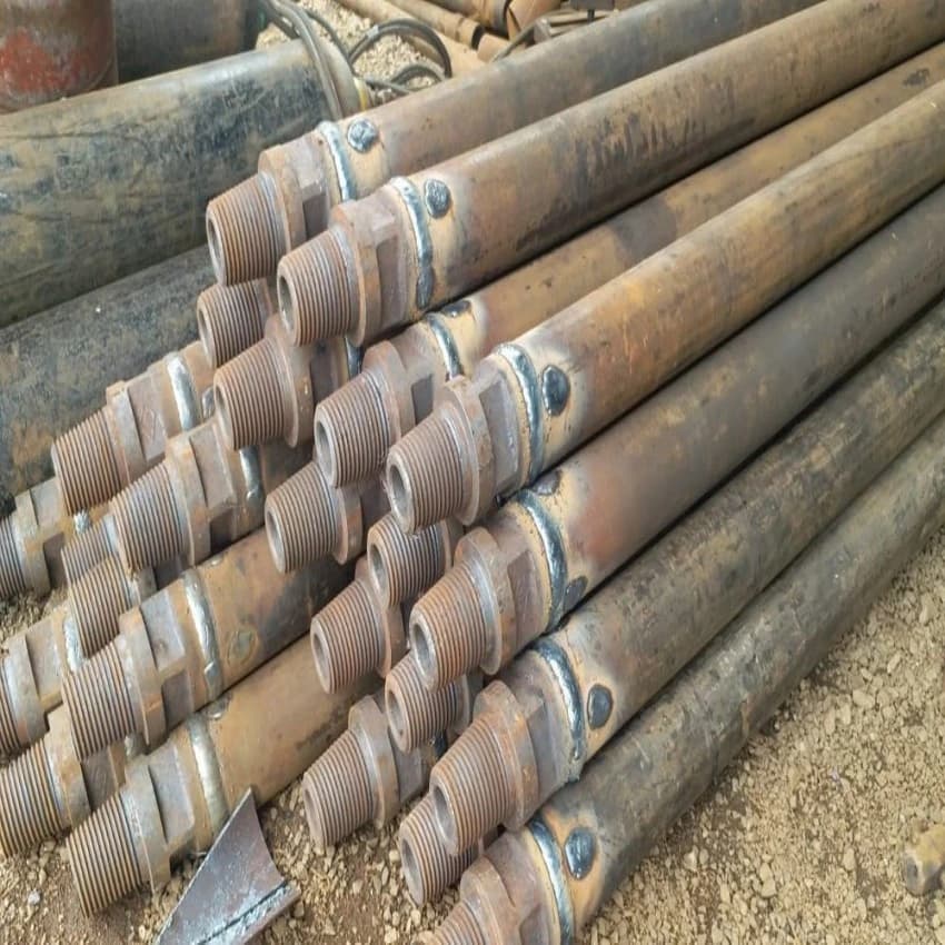 Carbide Tipped Straight Shank Water Well Drilling Pipe, Length: 60-100 mm