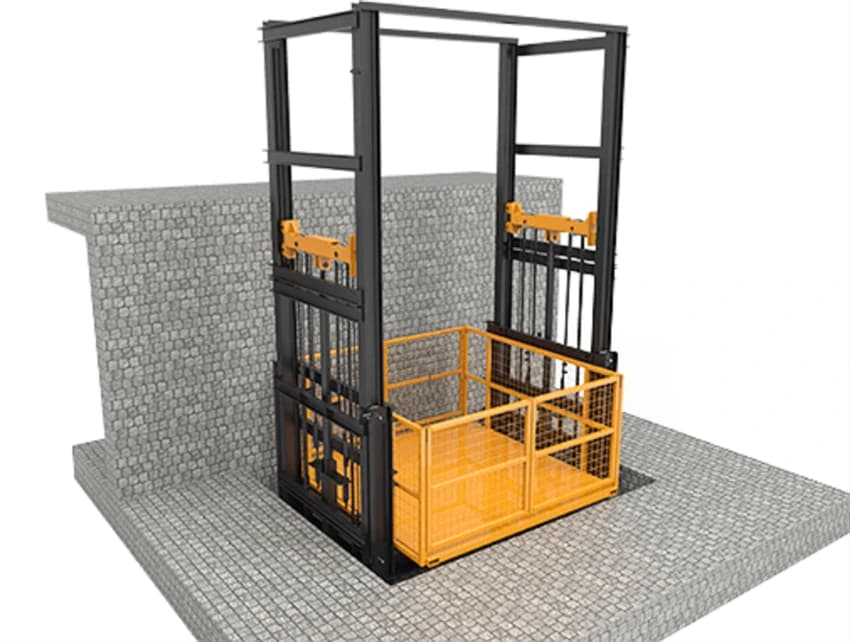 DW ENGINEERS Industrial Goods Lift Elevator, Maximum Speed: 1.2 Mtr, Maximum Height: Up To 6000 MM