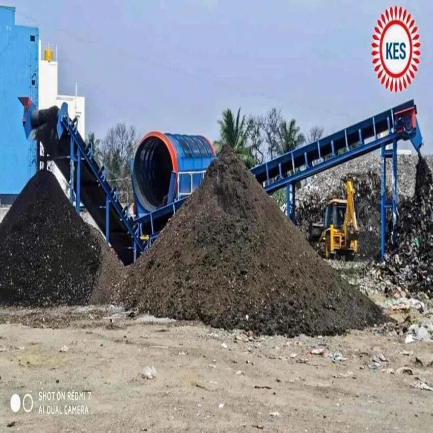 Treatment Capacity: 200 Ton Per Day Bio Mining Trommel Screen, For Legacy waste Disposal