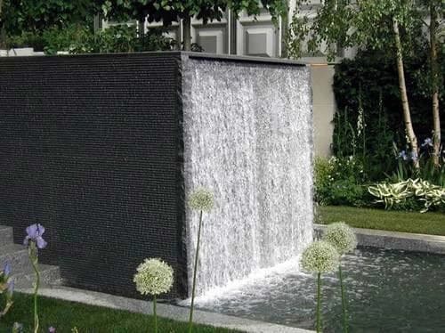 Creative Arts Black Outdoor Wall Water Fountain, 1 Inch