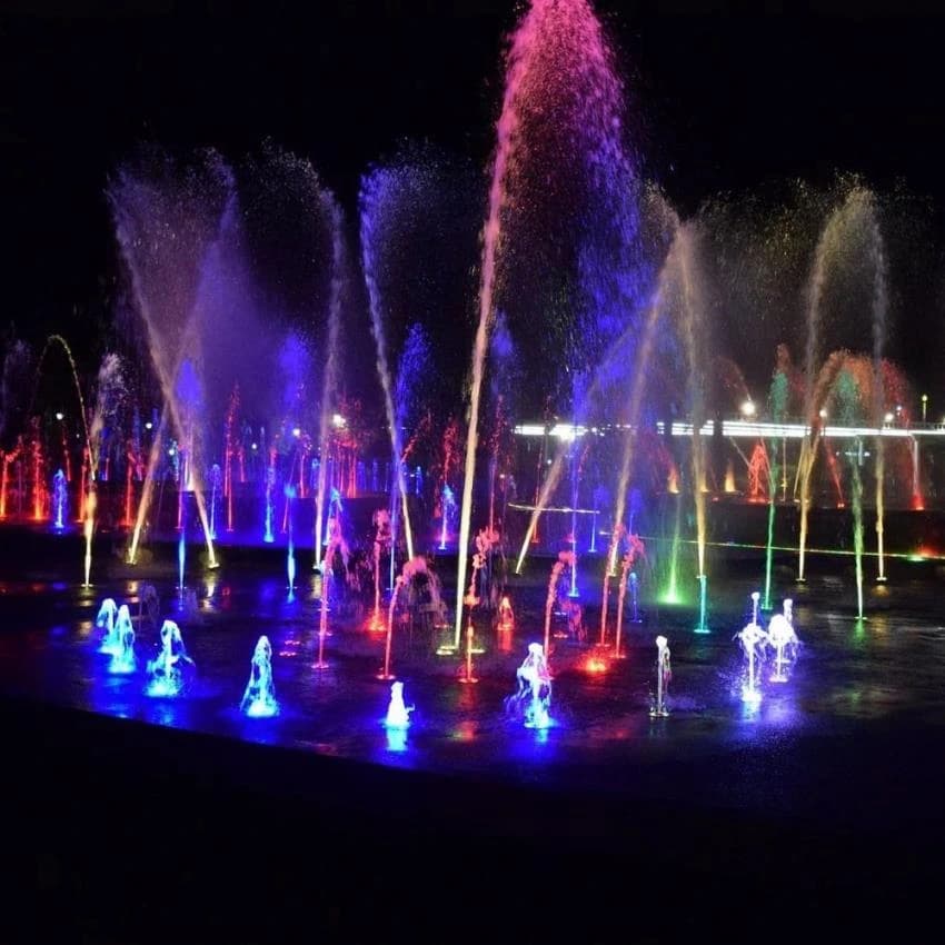 Brass Multi Pattern Programmable Fountain