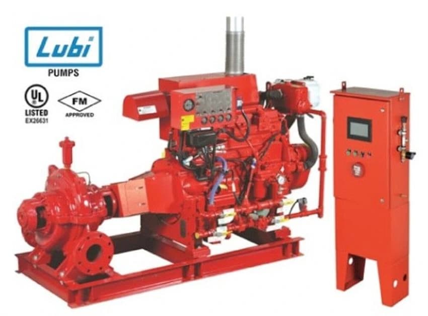 Painted 3 Phase Fire Fighting Pumps, For Industrial, Max Flow Rate: 2300LPM