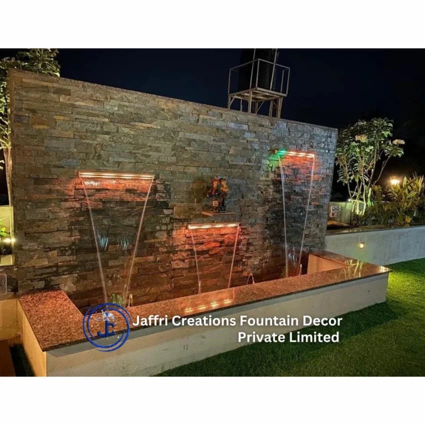 FRP RGB Water Sheet Indoor Fountain